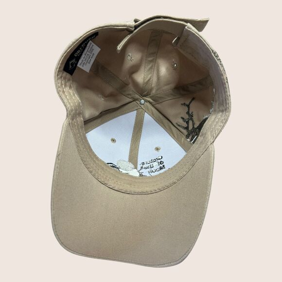 🌝 VTG CRATERS OF THE MOON IDAHO HUNTING MOTIF BUCK DEER BASEBALL CAP OSFM - Picture 6 of 8